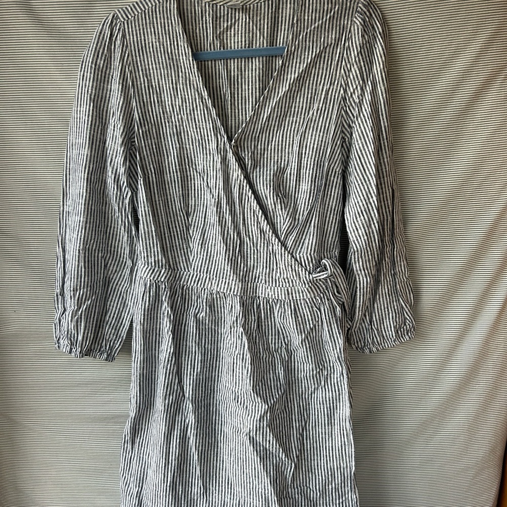 Striped Wrap Dress